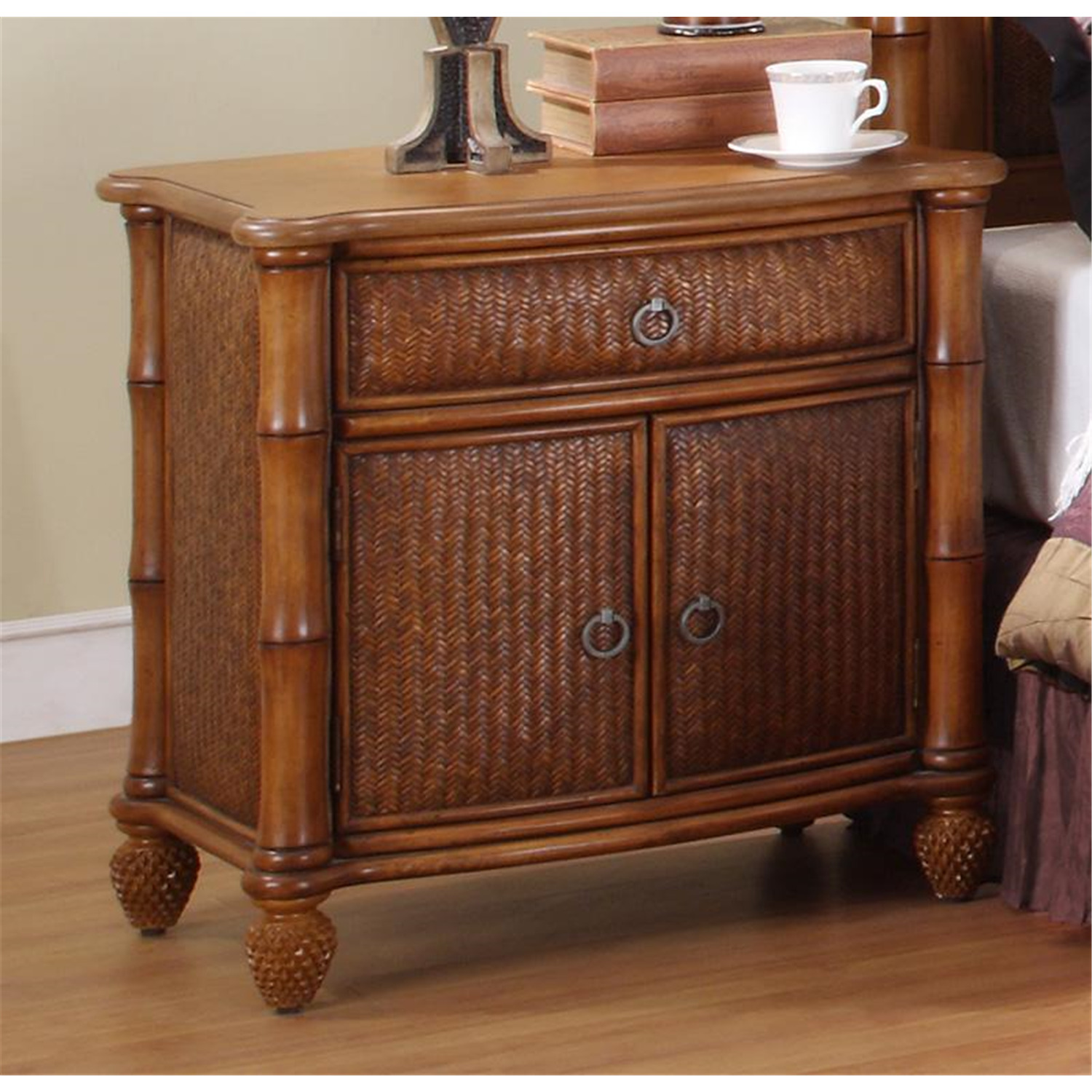 Hospitality Rattan Oyster Bay Nightstand by OJ Commerce 12025682TCA