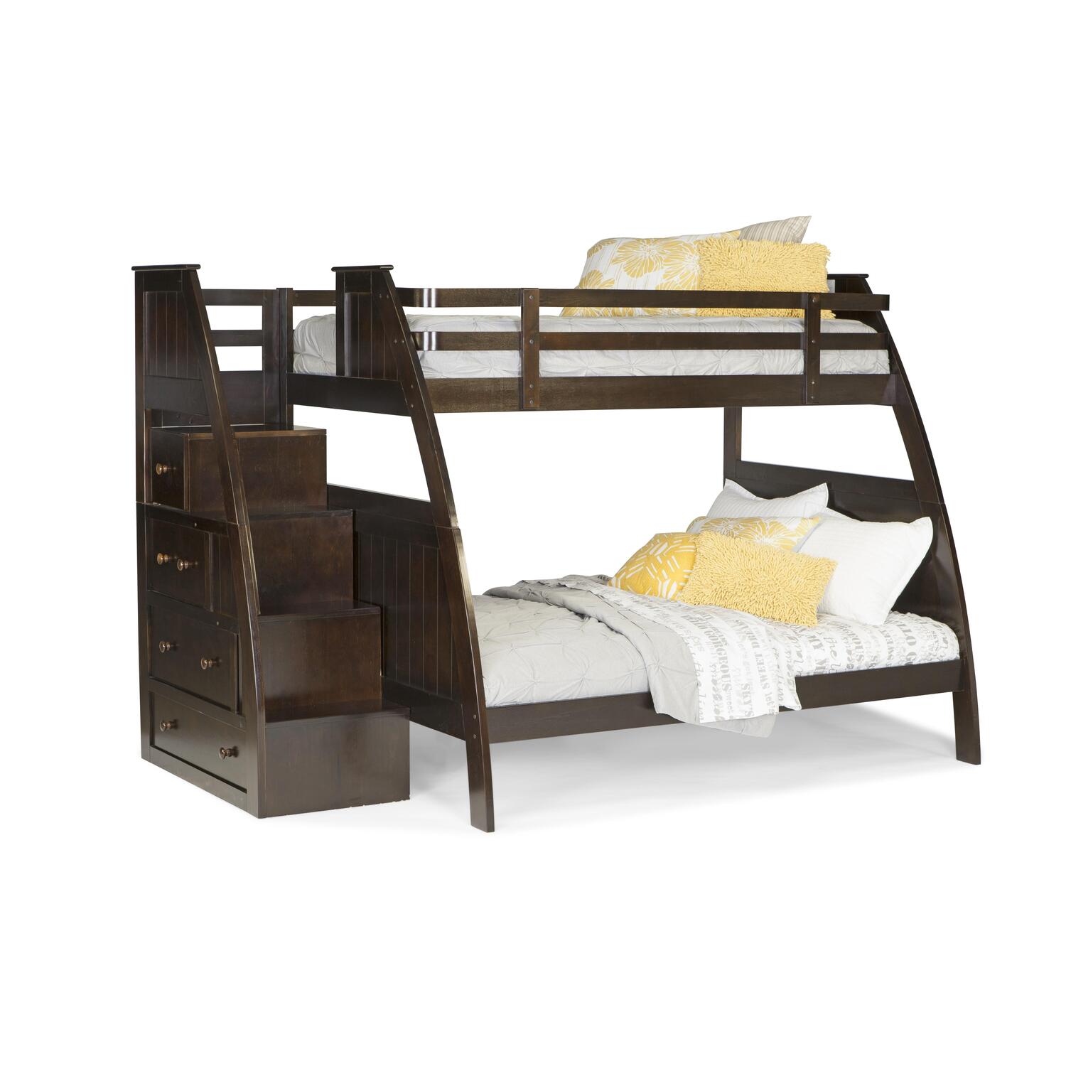 Canwood Canwood Overland Twin over Full Bunk Bed with Built in Stairs Drawers by OJ Commerce 968.99