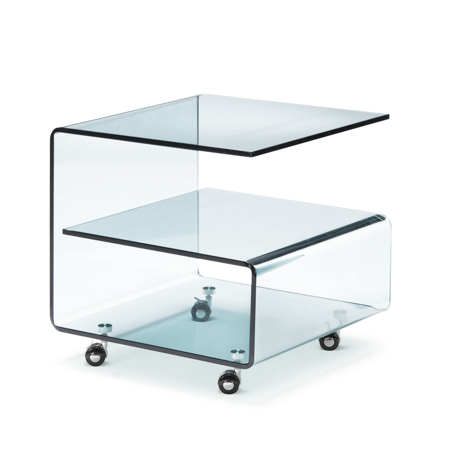 Zuo Modern Voyage Side Table Tempered Glass by OJ Commerce 404110