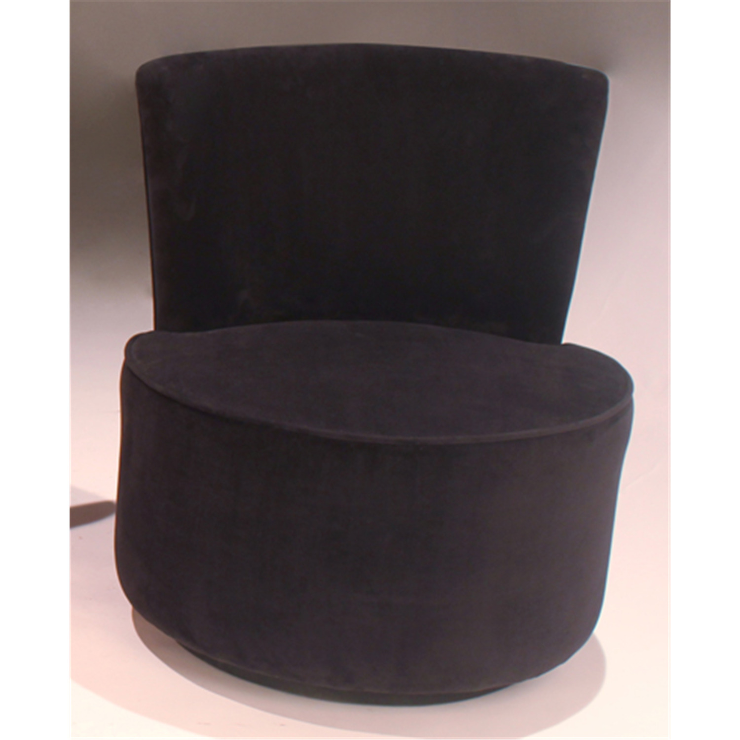 Bernards Black Velvet Swivel Chair by OJ Commerce 7970 333.90