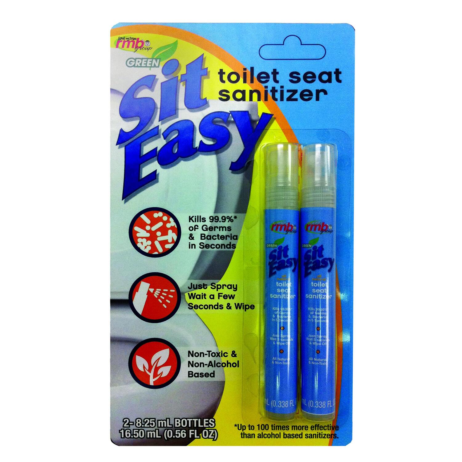 RMB GROUP LLC Sit Easy toilet seat sanitizer spray by OJ Commerce