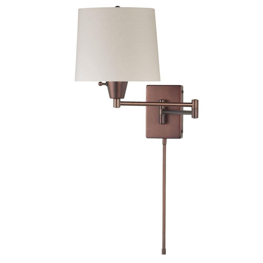 Dainolite Shaded Swing Arm Wall Light by OJ Commerce DWL80DD-OBB - USD 172.00