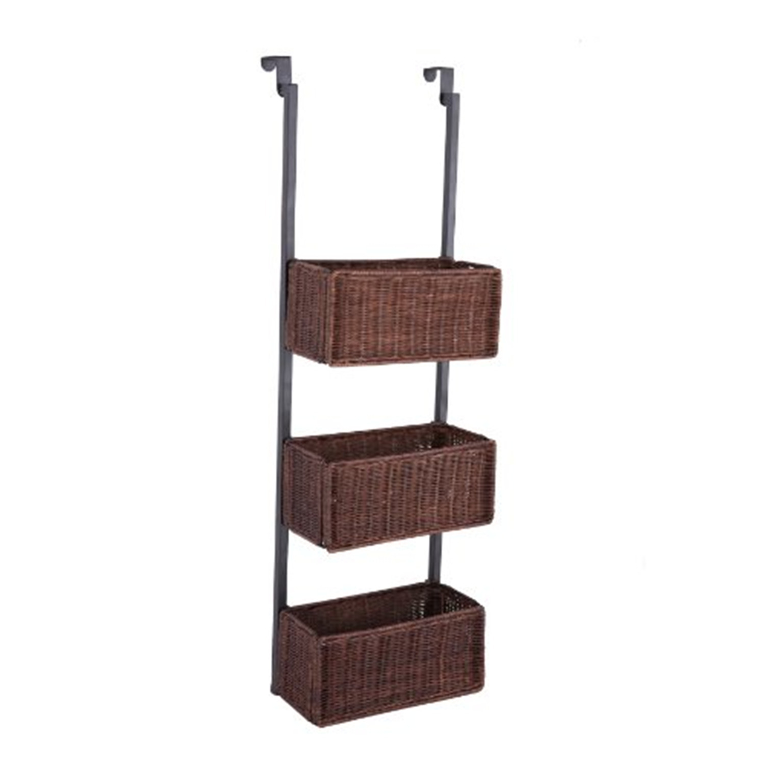 Southern Enterprises Over The Door 3Tier Basket Storage by OJ Commerce