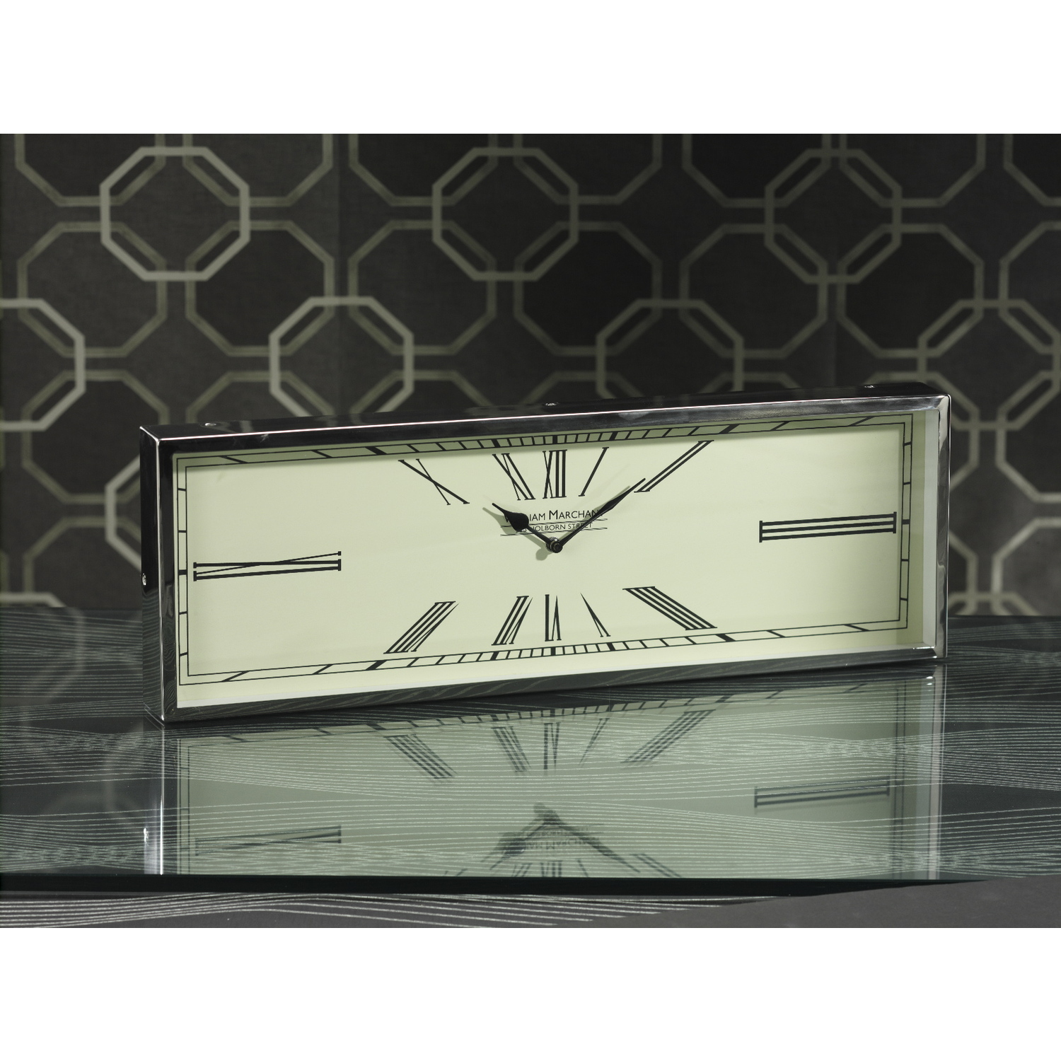 Zodax Tribeca Rectangular Wall Clock with Roman Numberals by OJ