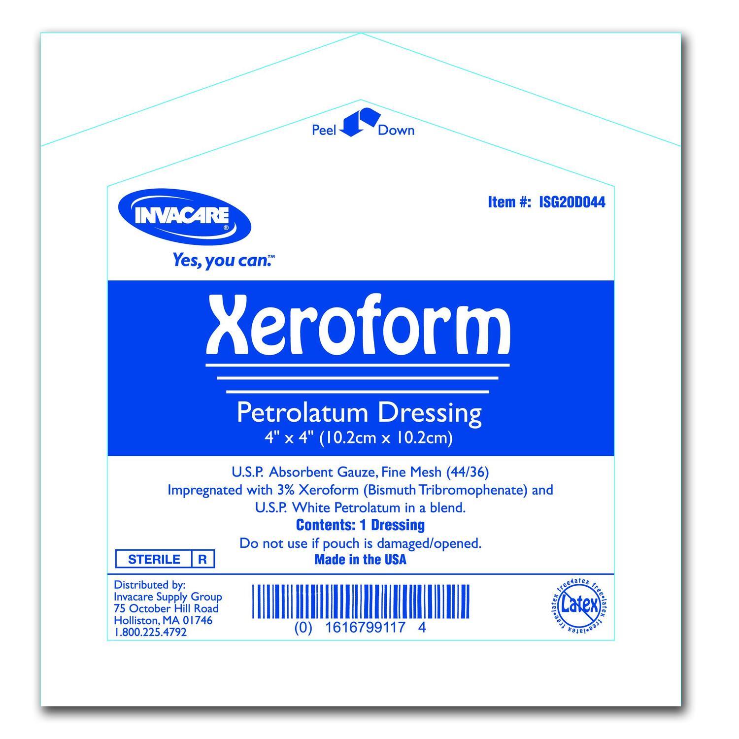Invacare Invacare Xeroform Gauze Dressing By OJ Commerce 6 04 167 04