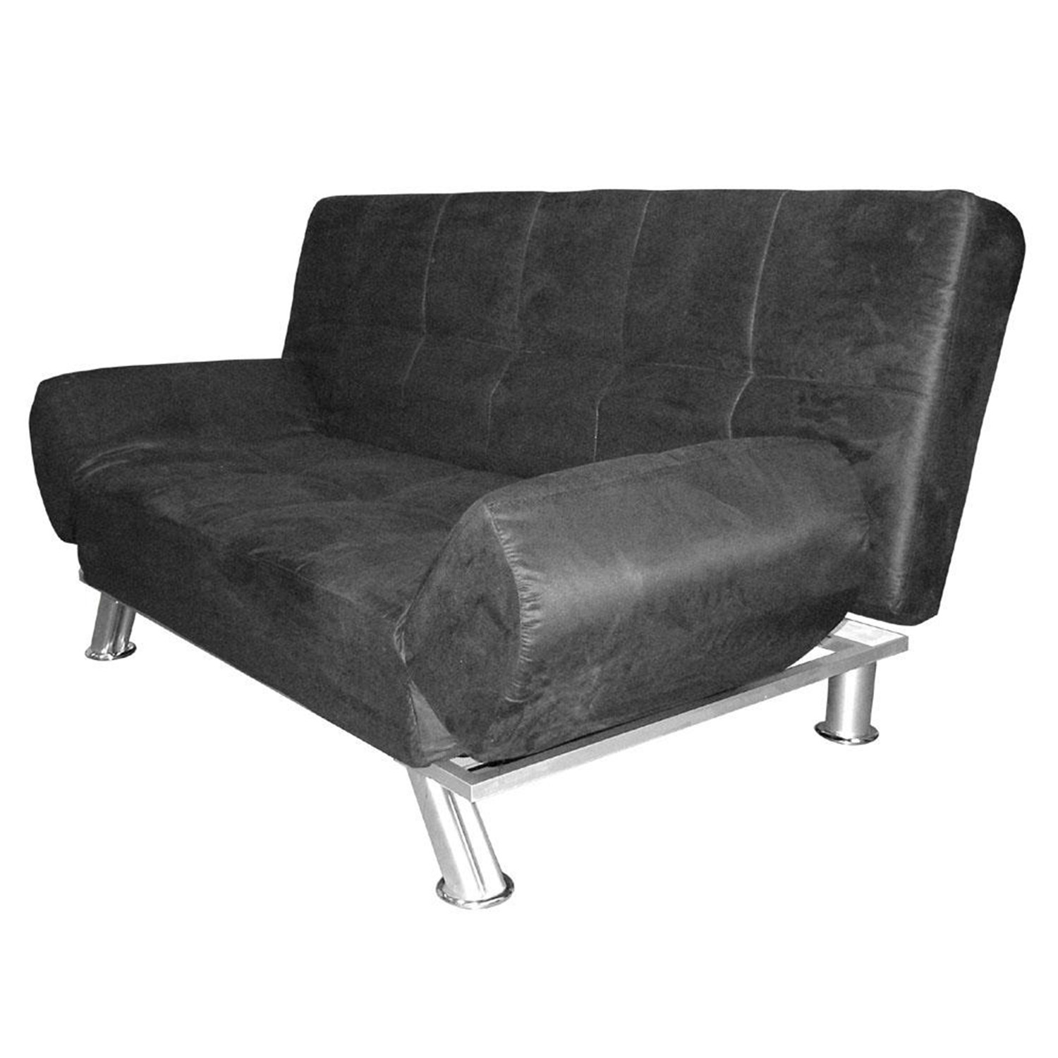 ORE International Micro Fiber Futon Sofa Bed Black by OJ Commerce