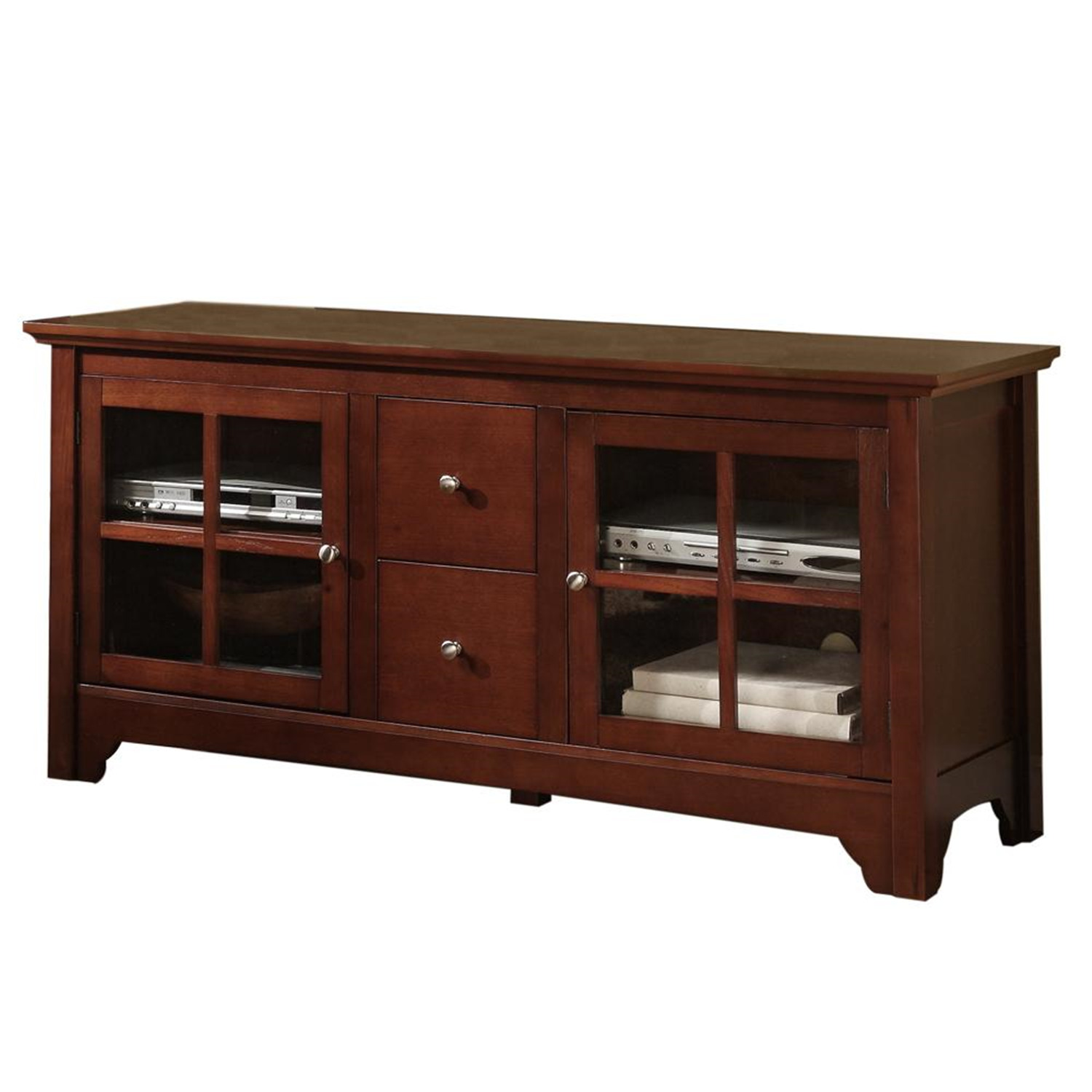 Walker Edison 52 in. Solid Wood TV Console with Drawers by OJ Commerce