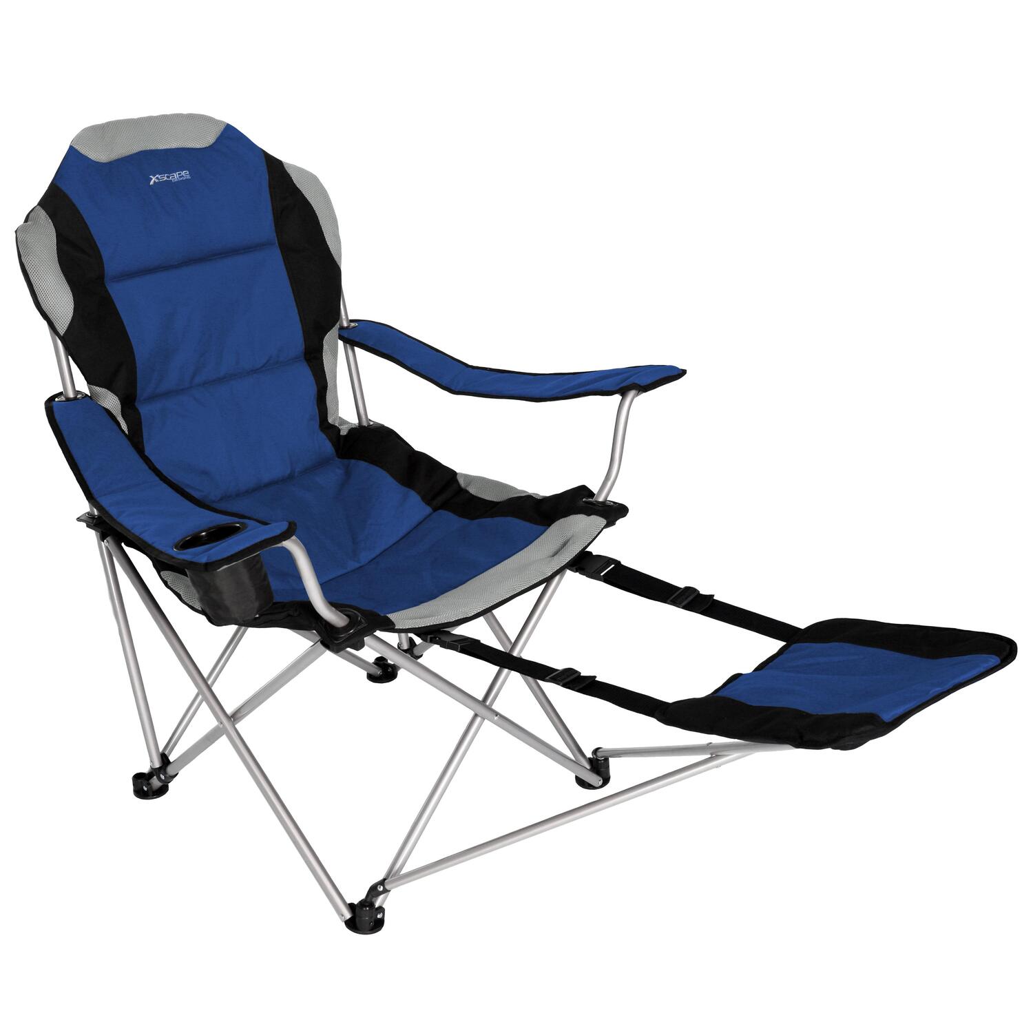 Xscape Sportline - Xl Quad-Fold Chair W/ Footrest - Black by OJ ...
