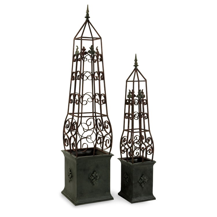 Set of 2 Antique Topiaries