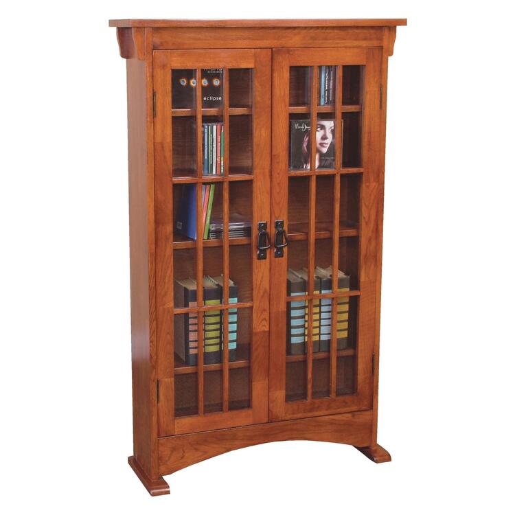 Mission Oak CD/ DVD Cabinet