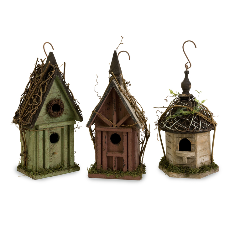Set of 3 Carthage Birdhouses