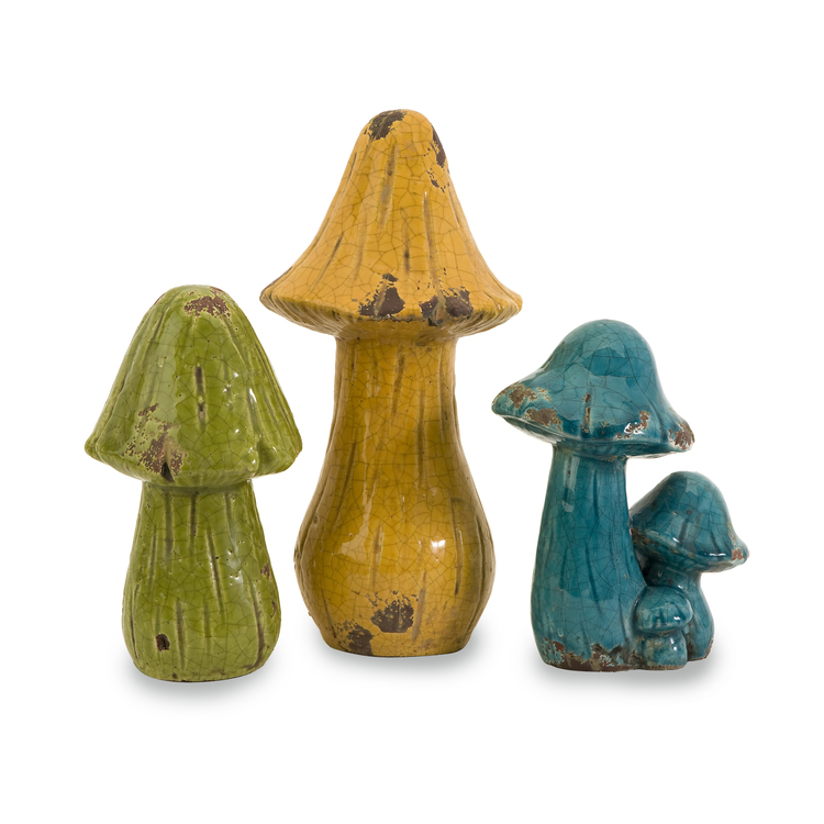 Set of 3 Mercade Mushrooms