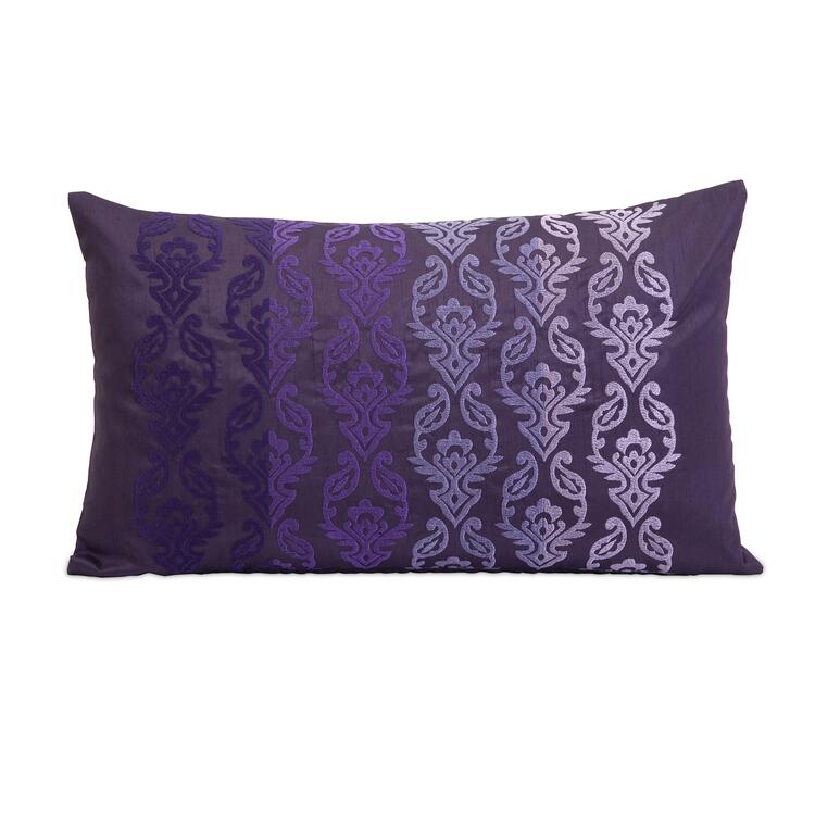 Danica Embroidered Fade Rectangle Pillow