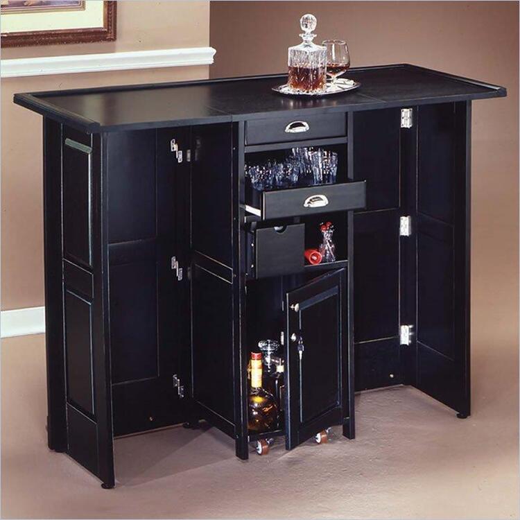 Folding Bar with Chrome Rails
