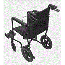 Transport Chair 12in Wheel Black