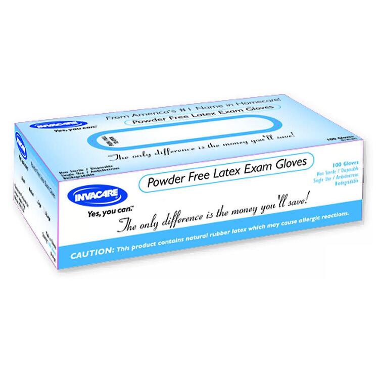 Invacare Powder-Free Latex Exam Gloves
