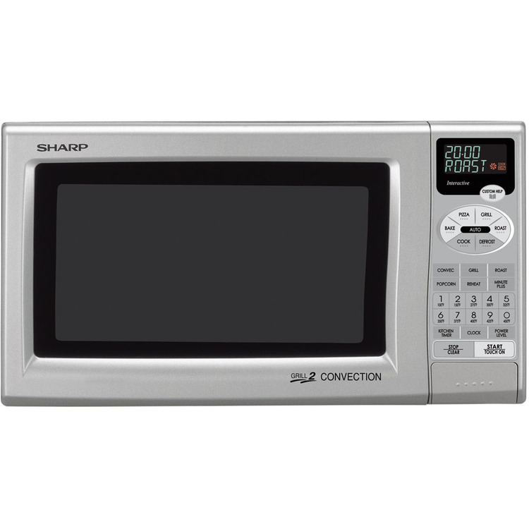Sharp 0.9 cu. ft. 900W Grill 2 Compact Countertop Convection Microwave Oven