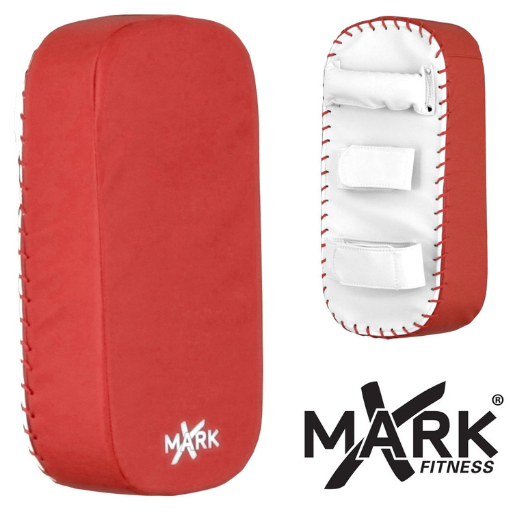 Red & White Straight Kick Mitt