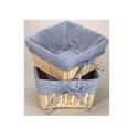 Basket with Navy Gingham Liner