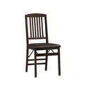 Set of 2 Triena Mission Back Folding Chairs