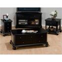 Billings Black Finished Rectangle Cocktail Table 