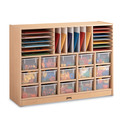 Maplewave Sectional Mobile Cubbie With Clear Trays