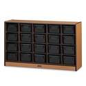20 Tray Mobile Cubbie Without Trays - Black