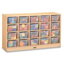 Maplewave 20 Tray Mobile Cubbie With Clear Trays