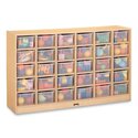 Maplewave 30 Tray Mobile Cubbie With Clear Trays