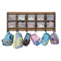 Sproutz Coat Locker - Large Wall Mount With Colored Trays