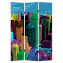 Cityscape Canvas Print Folding Screen