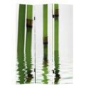 Bamboo Canvas Print Folding Screen