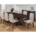 Espresso Finished Rectangle Brown Faux Leather Ottoman Packed W/ 2 End Tables In One Carton