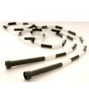 6' Segmented Skip Rope Black/white