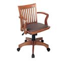 Deluxe Bankers Chair with Vinyl Padded Seat