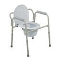 Folding Steel Bedside Commode