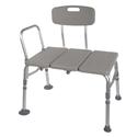 Plastic Transfer Bench With Adjustable Backrest