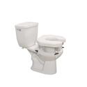 Padded Raised Toilet Seat With Four Locking Brackets