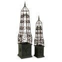 Set of 2 Antique Topiaries