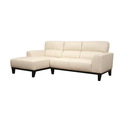 Jocelyn Cream Leather Sofa Sectional