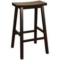 Wood Saddle Bar Stool