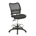 Ergonomic Air Grid Back Drafting Chair with Mesh Seat