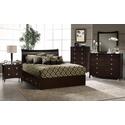 Tiburon Bentwood Storage 5 Piece Bedroom Set - Queen