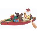 Canoeing Santa Ornament