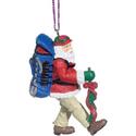 Hiking Santa Ornament