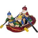 Rafting Santa Ornament
