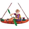 Sit On Top Kayaking Santa Ornament
