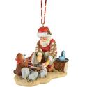 Campfire Santa Ornament