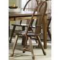 Treasures Sheaf Back Side Chair - Oak