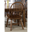Treasures Bow Back Arm Chair - Oak